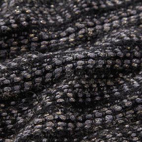 Mantelstof scheerwolmix Lurex melange – anthraciet, 