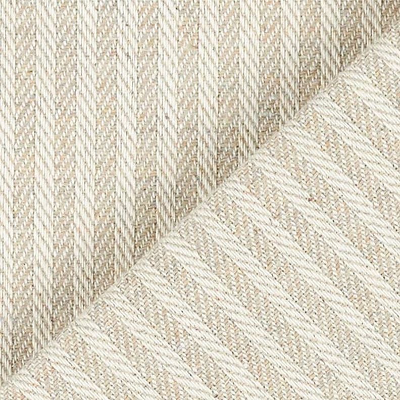 Meubelstof jacquard strip – beige,  image number 3