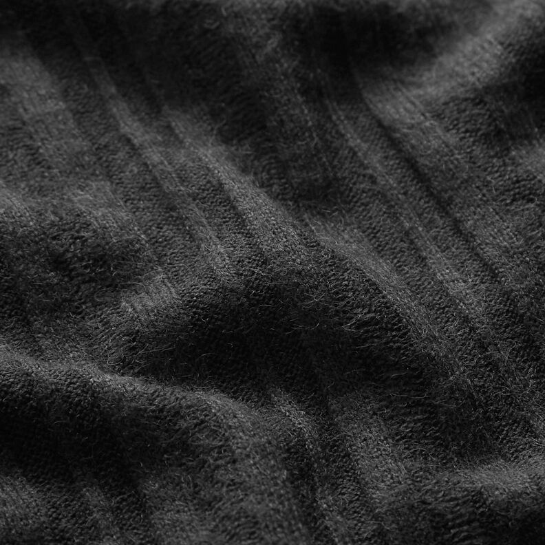 Tricot effen – zwart, image number 3