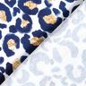 Katoenjersey Luipaard met gouden vlekken | Glitzerpüppi – wit/indigo,  thumbnail number 4