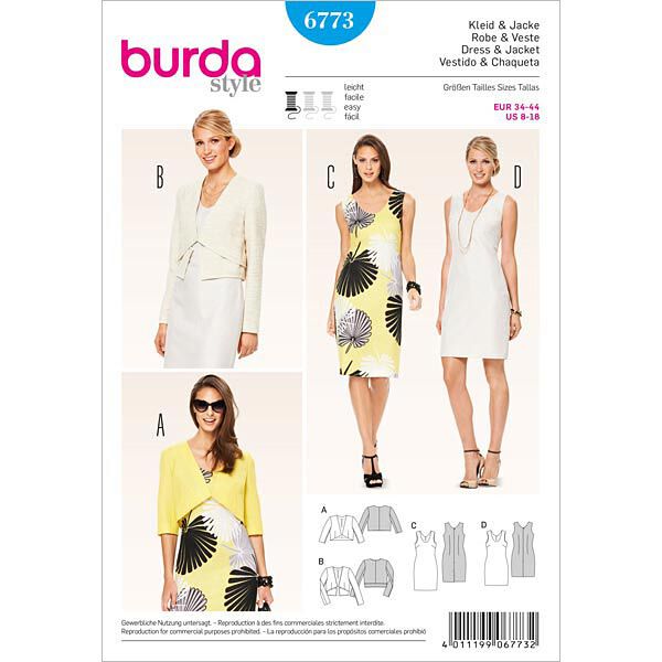 Jurk / Jack, Burda 6773, image number 1