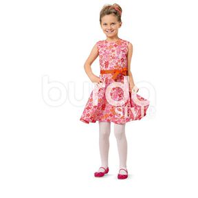 Meisjesjurk, Burda 9379, 