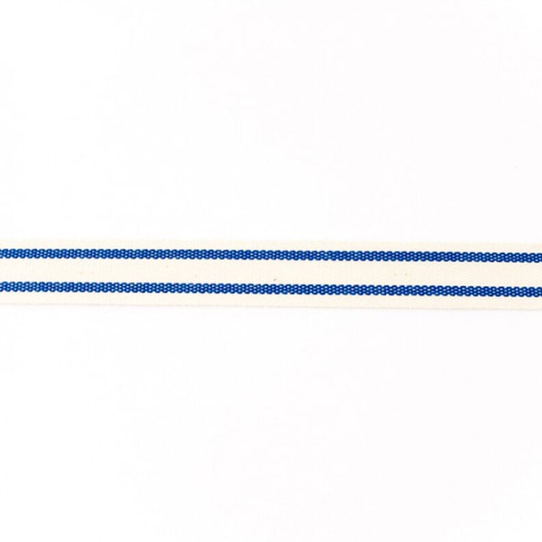 Webband Katoen Strepen – marineblauw,  image number 1