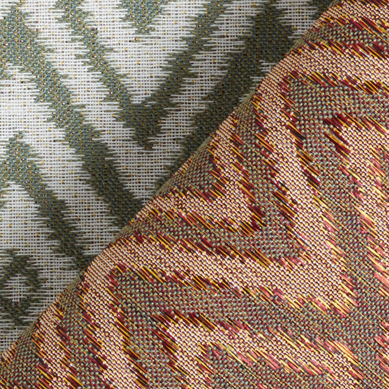 Outdoorstof jacquard Etno – olijf,  image number 4