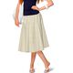 Organza lurex strepen – ecru/goud,  thumbnail number 5