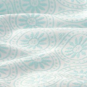 Outdoorstof Jacquard Cirkelvormige decoraties – mint/ecru, 