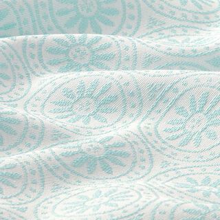 Outdoorstof Jacquard Cirkelvormige decoraties – mintgroen/ecru, 