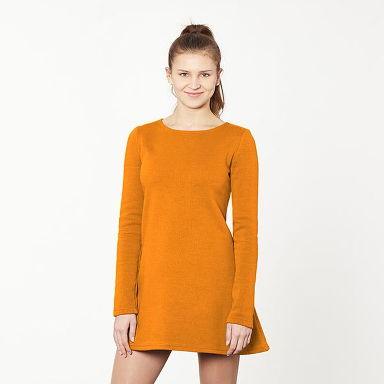 Lichte French Terry effen – oranje,  image number 6