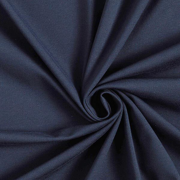 Katoenjersey medium effen – nachtblauw,  image number 1