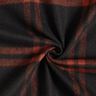 Mantelstof wolmix tartan ruit – terracotta/zwart,  thumbnail number 4