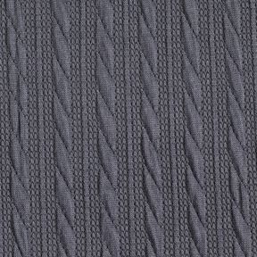 Tricot Cloqué Kabelsteekpatroon – nachtblauw, 