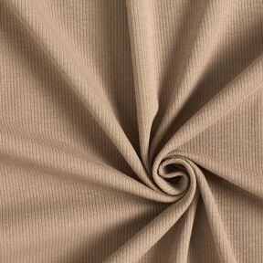 Ribjersey fijne 2-1-1-1 ribbels – taupe, 