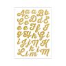 Strijkfolie glitter A-Z – goud metalen | Rico Design,  thumbnail number 1