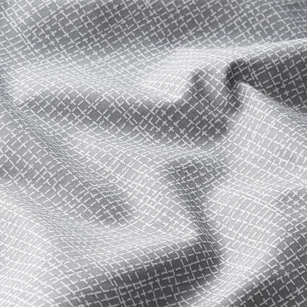 Katoenen stof Cretonne Lijnen – grijs,  image number 2