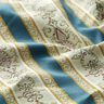 Meubelstof jacquard Biedermeier strepen – creme/blauw,  thumbnail number 2