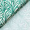 Gecoate katoen Abstracte palmbladeren &ndash; pepermunt/ivoor,  thumbnail number 4