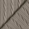 Tricot Cloqué Kabelsteekpatroon – zijdegrijs,  thumbnail number 4