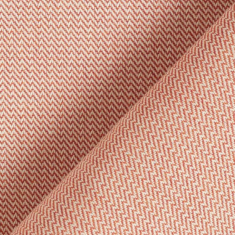 Outdoorstof jacquard Kleine zigzag – terracotta,  image number 5