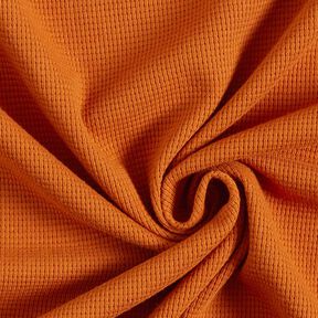 Mini Katoenen wafel jersey effen – terracotta, 