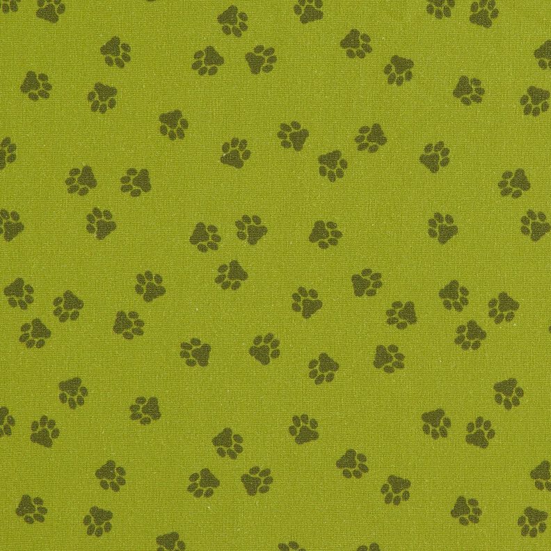 Katoenjersey Kattenpoten | Stoff&Liebe – licht kaki,  image number 1