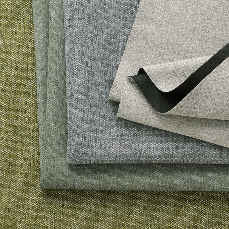 Bekledingsstof Chenille Mix – riet/zilvergrijs,  image number 5