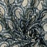 Crêpe chiffon Paisley- en lurexstrepen – zwart/zilverblauw,  thumbnail number 3