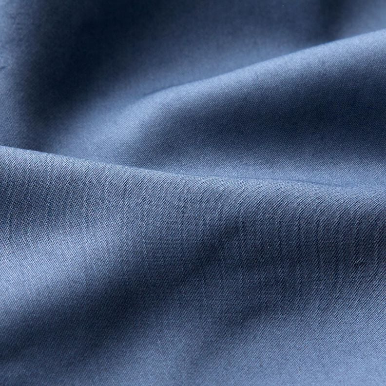 Katoensatijn Effen – jeansblauw,  image number 3