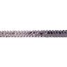 Elastische paillettenboord [20 mm] – antiek zilver metallic,  thumbnail number 1