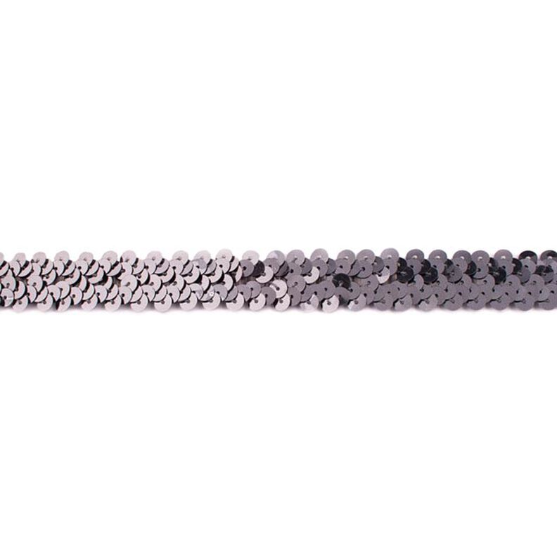 Elastische paillettenboord [20 mm] – antiek zilver metallic,  image number 1