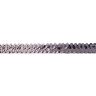 Elastische paillettenboord [20 mm] – antiek zilver metallic,  thumbnail number 1