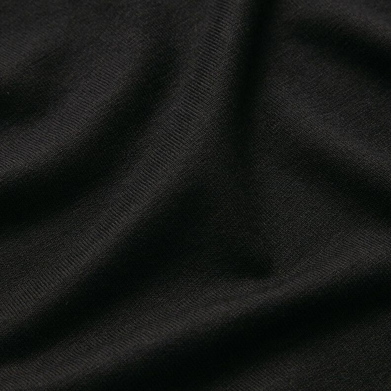 Zomerjersey viscose medium – zwart,  image number 2