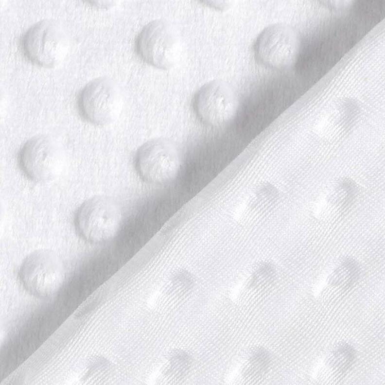 Gezellige fleece reliëfpunten – wit,  image number 4