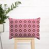 Decostof Canvas Borduurwerklook – bordeauxrood/pink,  thumbnail number 6