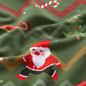 French Terry Kerstman | Glitzerpüppi – pijn/vuurrood, 
