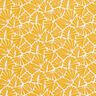 Gecoate katoen abstracte minibladeren – zonnegeel/wit,  thumbnail number 1