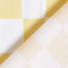 Katoenen stof Cretonne abstracte ruiten – wit/vanillegeel,  thumbnail number 4