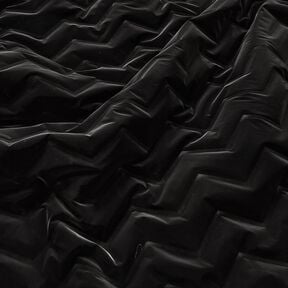 Doorgestikte stof Peachskin Chevron | Katia Fabrics – zwart, 