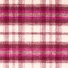 Mantelstof Wolmix Opgeruwd – bordeauxrood/purper,  thumbnail number 2