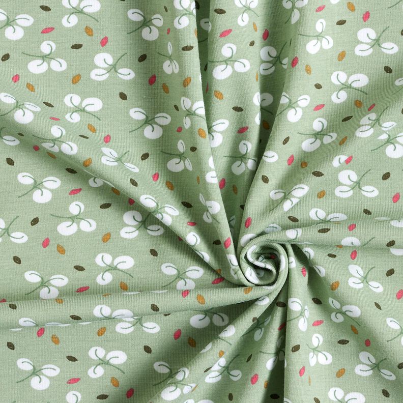 Katoenjersey Takken en stippen – riet,  image number 3