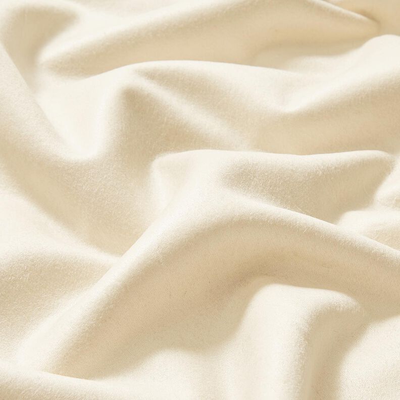 Veloursstof met imitatiebont achterkant – creme, image number 3