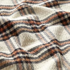 Seersucker-tartan – beige/terracotta, 