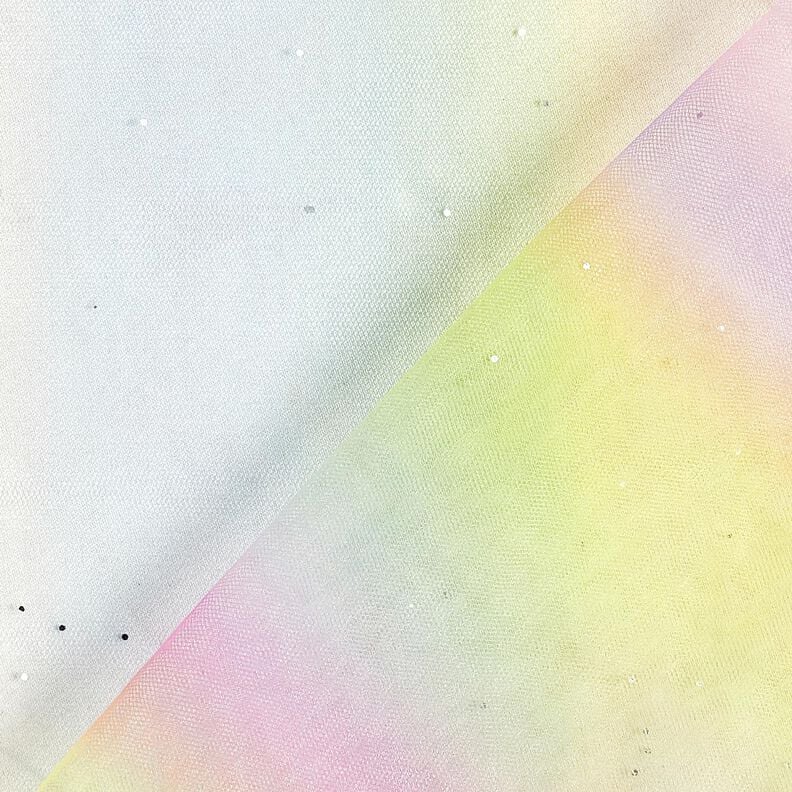 <h2>Softmesh Regenboog Glitterstippen, bont &ndash; gebreid en transparant</h2>,  image number 5