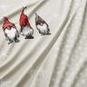 French Terry sommersweat Panel Drie kerstelfen – beige,  thumbnail number 2