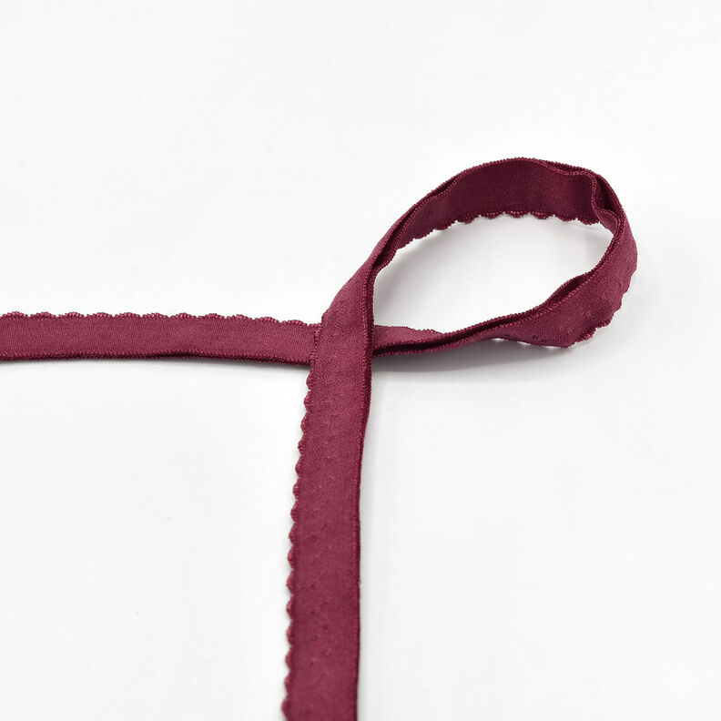 Elastisch boordband kant [20 mm] – bordeauxrood,  image number 1