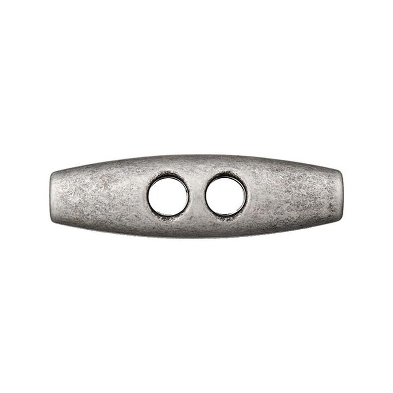Knevelknoop, polyester gemetalliseerd – oudzilver,  image number 2
