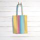 Outdoorstof Canvas Retrostrepen – geel/turkoois,  thumbnail number 8