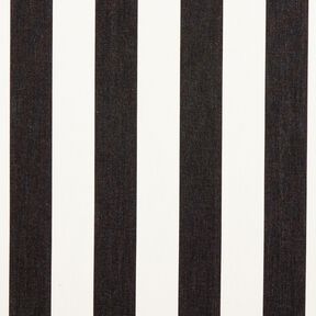 Outdoorstof Canvas Blokstrepen – zwart/ivoor, 