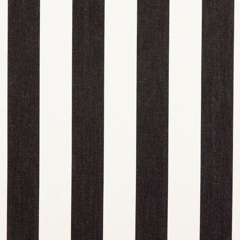 Outdoorstof Canvas Blokstrepen – zwart/ivoor,  image number 1