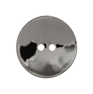 Metalen knoop 2-gats  – anthraciet, 