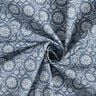 Katoenen stof Cretonne Bloemen en ranken – blauwgrijs/wit,  thumbnail number 3